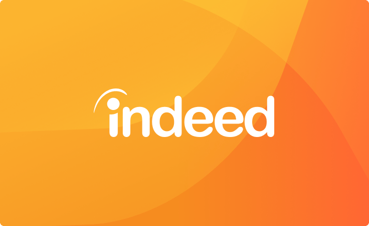 Indeed orange background